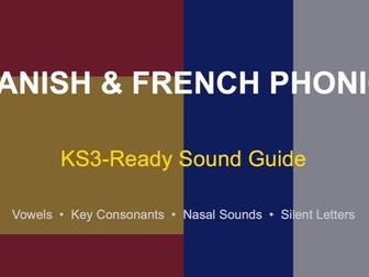 Spanish & French Phonics Bundle | PowerPoint (classroom displays) + Read Aloud Texts (y7-11)