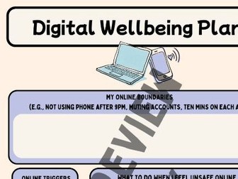 Digital Wellbeing Plan