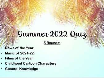 Summer Quiz 2022