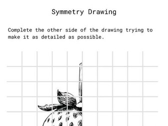 KS2/KS3 Art & Maths: Symmetry Drawing Worksheets (Mirror Image Activity)