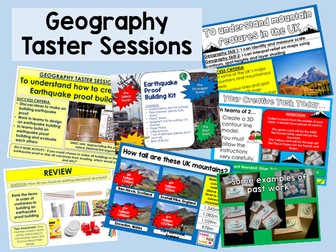 Geography Taster Sessions- Mountains and Earthquakes