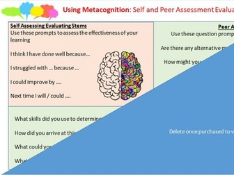 Metacognition Toolkit: Oracy and Peer Assessment