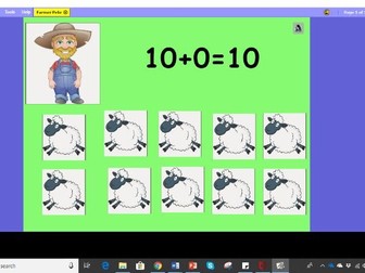 Farmer Pete and his number bonds to 10