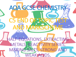 AQA GCSE Chemistry C5 End of Topic Test by thomasd0 | Teaching Resources