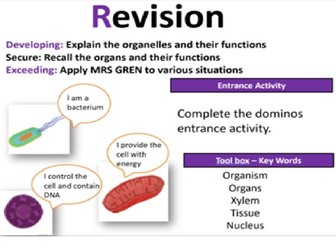 Topic 7A - Revision