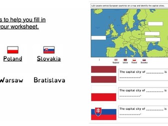 Central/Eastern Europe Geography unit KS2