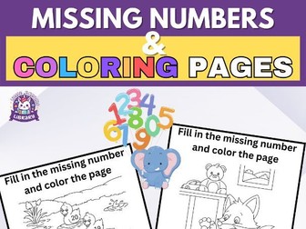 Engaging Animal Adventure Number Sequence & Coloring Pages for Kids
