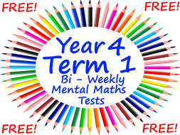 FREE Year 4 Mental Maths Test - PowerPoint Presentation - Block 1