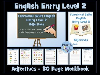 English Functional Skills - Entry Level 2 - Writing - Adjectives