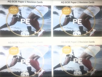 AQA GCSE PE Revision Cards Paper 2