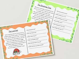 KS1 Christmas Reading Comprehension Pack – 3 Festive Stories with Answers (Pack 1)