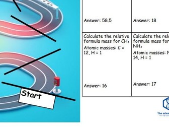 C9 Relative Formula Mass Revision Race Game with Cards (Free)