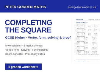 Completing the Square | GCSE Higher