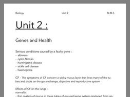 IAL Biology Unit 2 | Teaching Resources