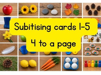 Subitising Cards 1-5