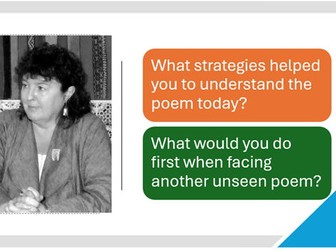 Unseen Poetry Originally Carol Ann Duffy