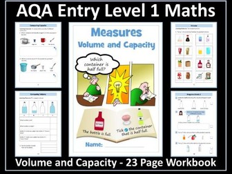 Volume and Capacity: AQA Entry Level 1 Maths