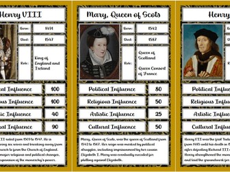 Famous Tudors Trump Cards