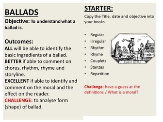 An Introduction to Ballads / Poetry