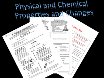 Physical and Chemical Changes and Properties and Intensive/Extensive Physical Properties