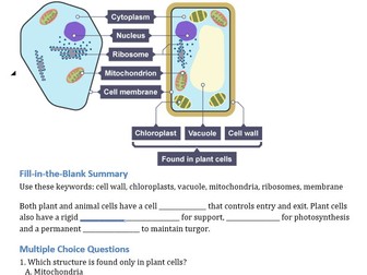 AQA Cell Biology revision booklet