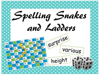 Spelling Snakes and Ladders