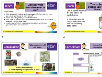 Year 8 British science week mini project (4 lessons)