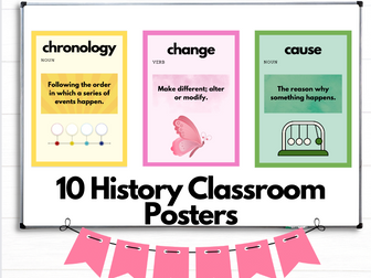 History Classroom Display Posters
