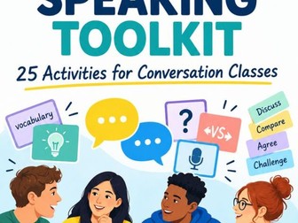 B2 ESL Speaking Toolkit: 25 Conversation Activities + Teacher Notes