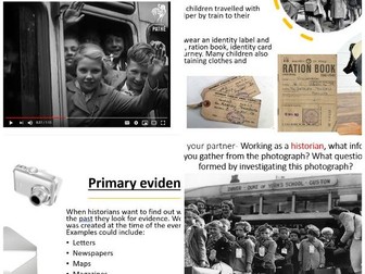 WW2 Evacuation & History Skills Lessons