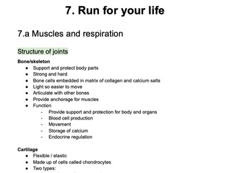 A-level Edexcel Biology - topic 7 notes