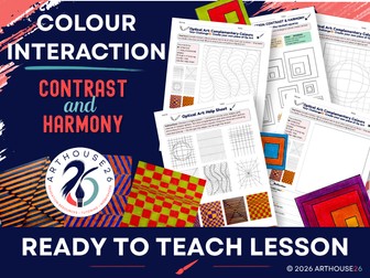 Complementary & Analogous Colours: KS3 Op Art Lesson