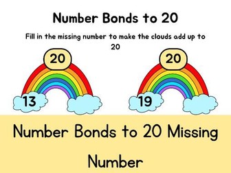 Number Bonds to 20 Recall