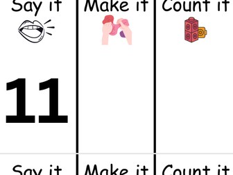 Number Recognition and Counting activity