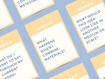 IB Visual Arts 22 Prompt Cards – GENERATE Edition