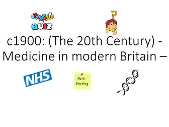 GCSE History Modern Medicine Quiz