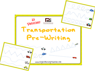 Transportation Pre-Writing | Worksheets