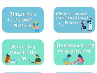 Prize/Reward Cards