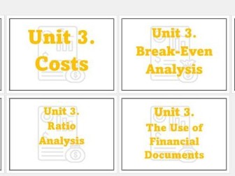 Edexcel Business  Wall Display Units