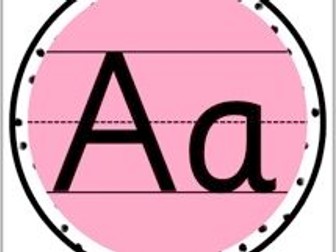 Alphabet Display- letter formation