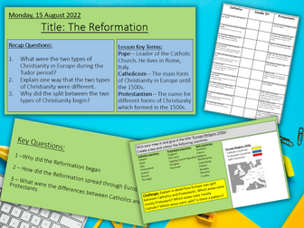 Tudors - Reformation and Tudors Introduction - Ks3