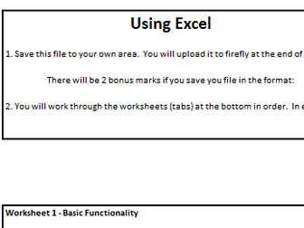 End of term excel activity