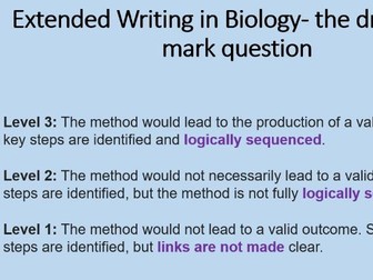 Literacy in GCSE Biology