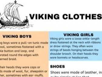 Viking Factfile Posters
