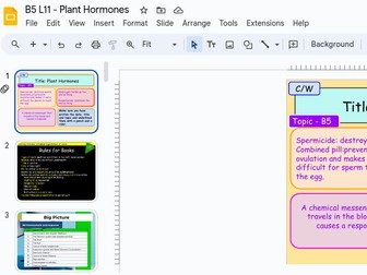 B5 Series of lessons Homeostasis and Response AQA GCSE Biology inc triple