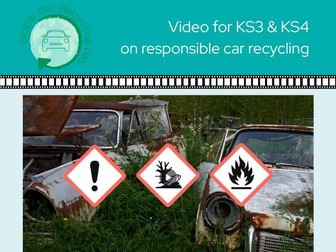 Global Car Recycling Day Video KS3 KS4 Resource