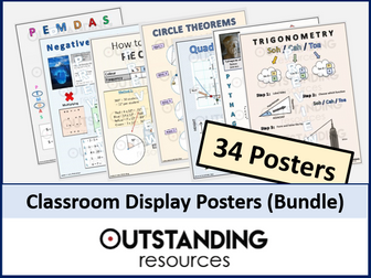 Maths Poster Bundle (Classroom Display)