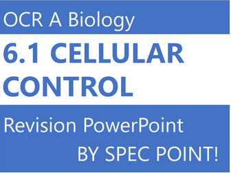 OCR A Cellular Control Revision (By Spec)