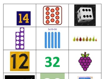 Find The Difference - subtraction activity or intervention using images to represent numbers