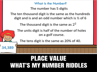 GCSE Maths/Functional Skills- Place Value Maths Riddles